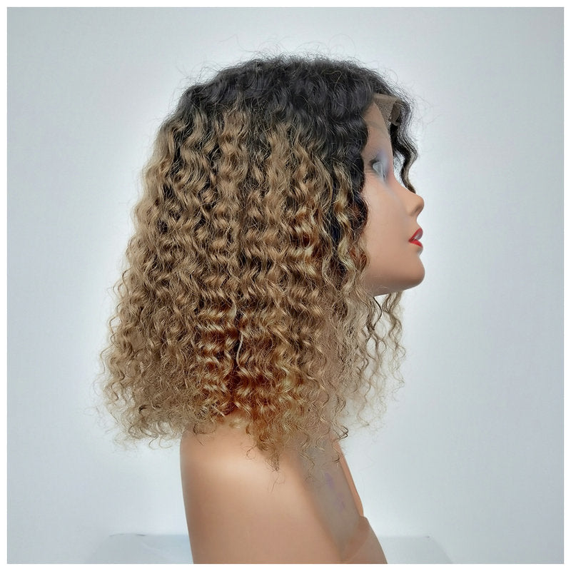 Women's Wavy Short Curly Hair Small Curls Explosive Hairpiece Real Human Hair Wig Wholesale Real Human Hair Wig