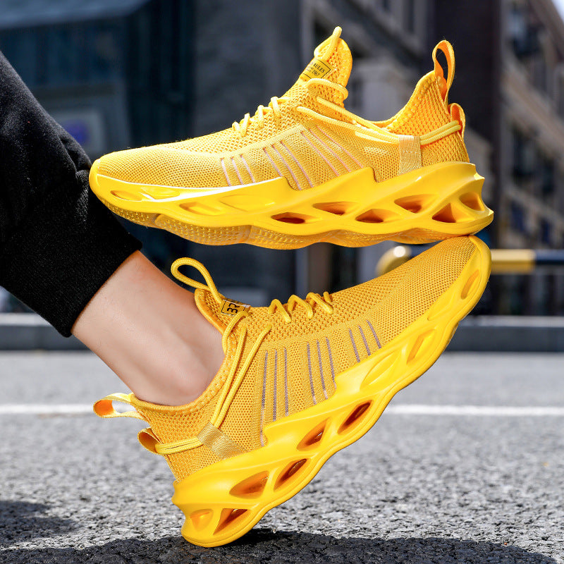 Summer Youth Coconut Shoes for Middle and High School Students, Breathable Mesh Blade Edge, Wear-resistant, Non-slip Sports Running Shoes, Casual Trendy Shoes