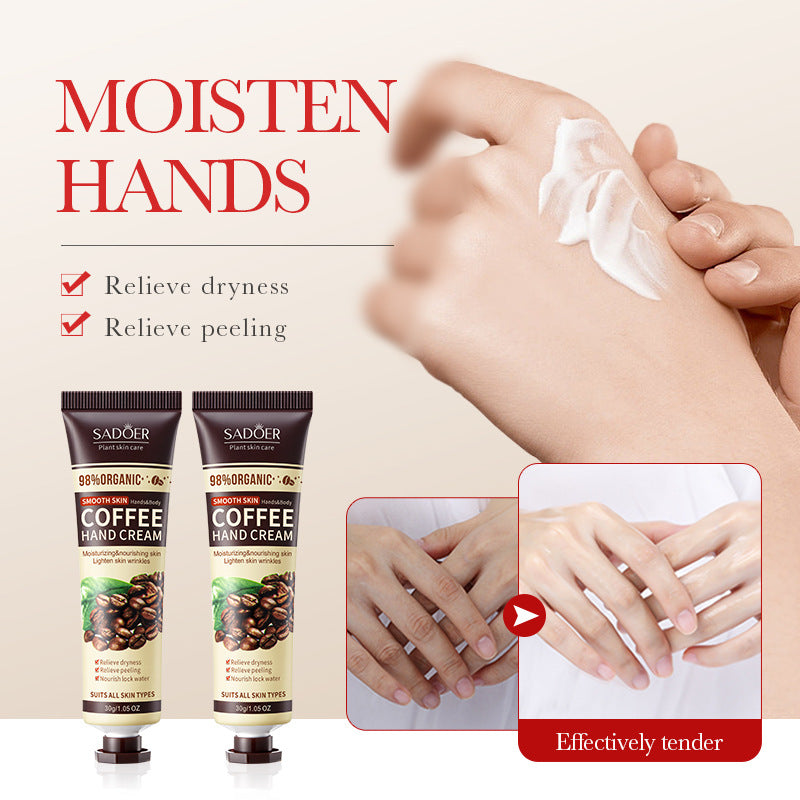 Coffee Hand Cream30g SADOER Moisturizing, anti-chapped, hydrating hand cream for  foreign trade wholesale