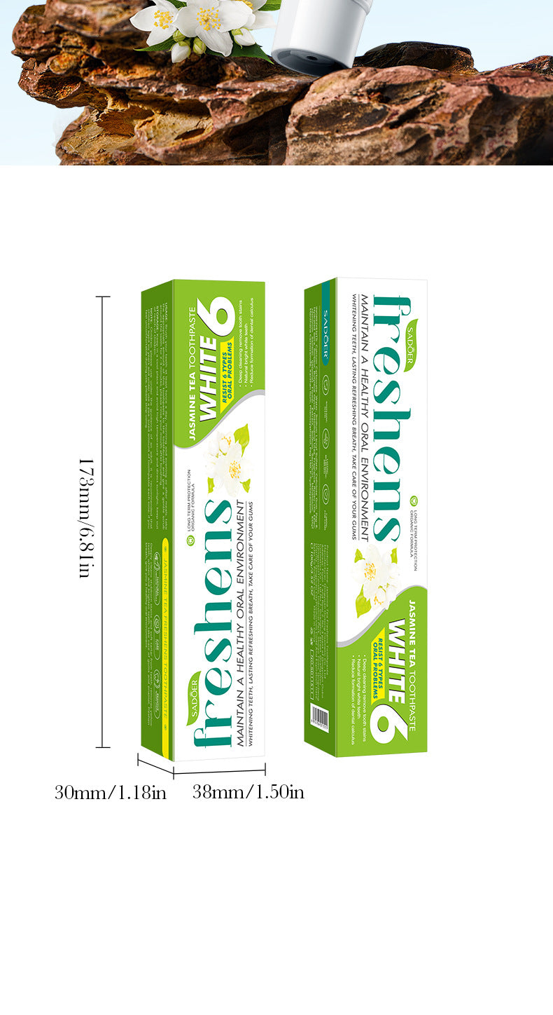 Plant Fruit Probiotic Toothpaste SADOER Oral Whitening Teeth Gum Care Toothpaste  Wholesale