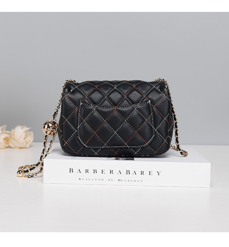 Original Design Quilted Chain Crossbody Bag for Women, Elegant Chanel Style Single Shoulder Bag, Versatile Crossbody Luxury Women's Bag