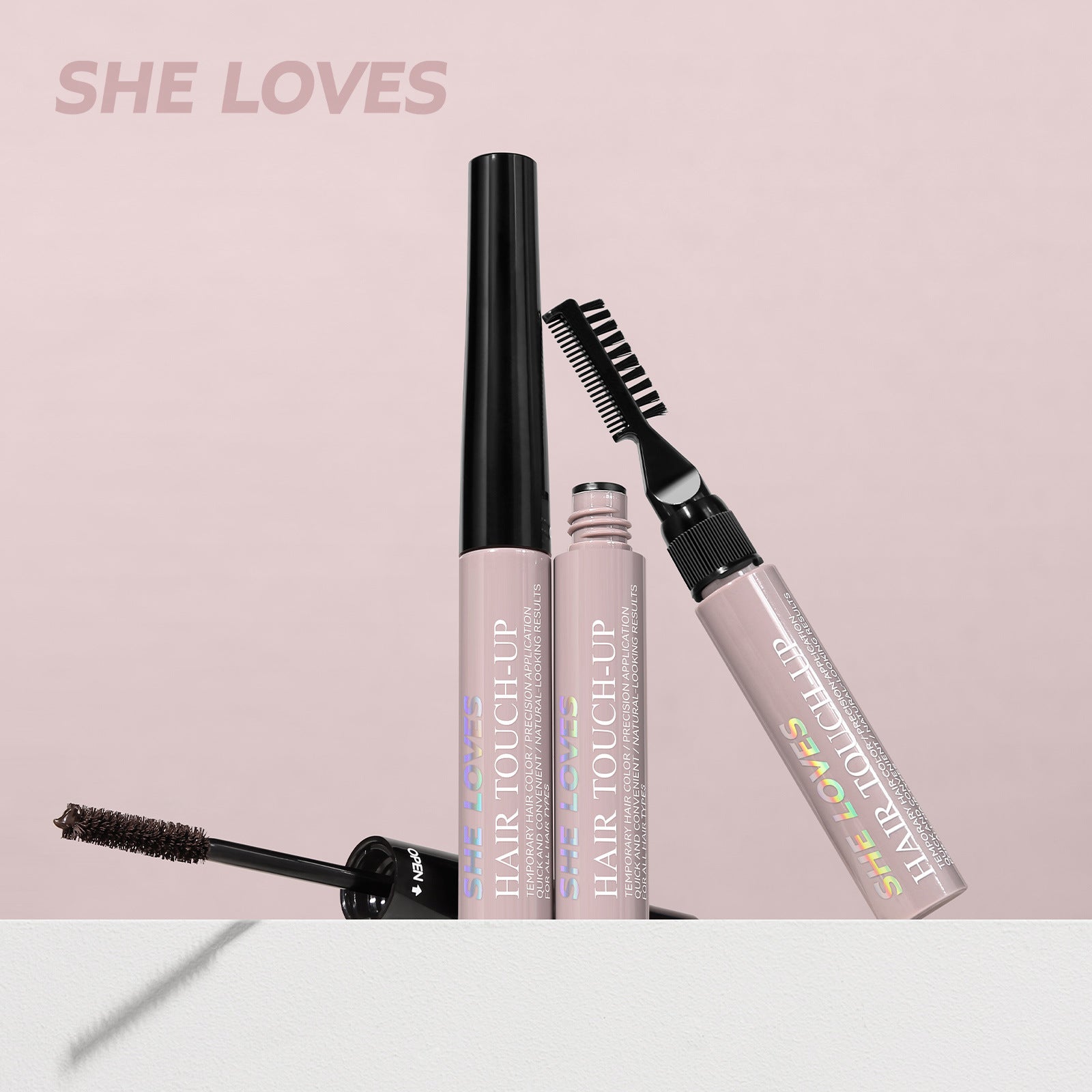 sheloves White Hair Color Stick Covers Gray Roots Non-Staining Waterproof Hair Stick