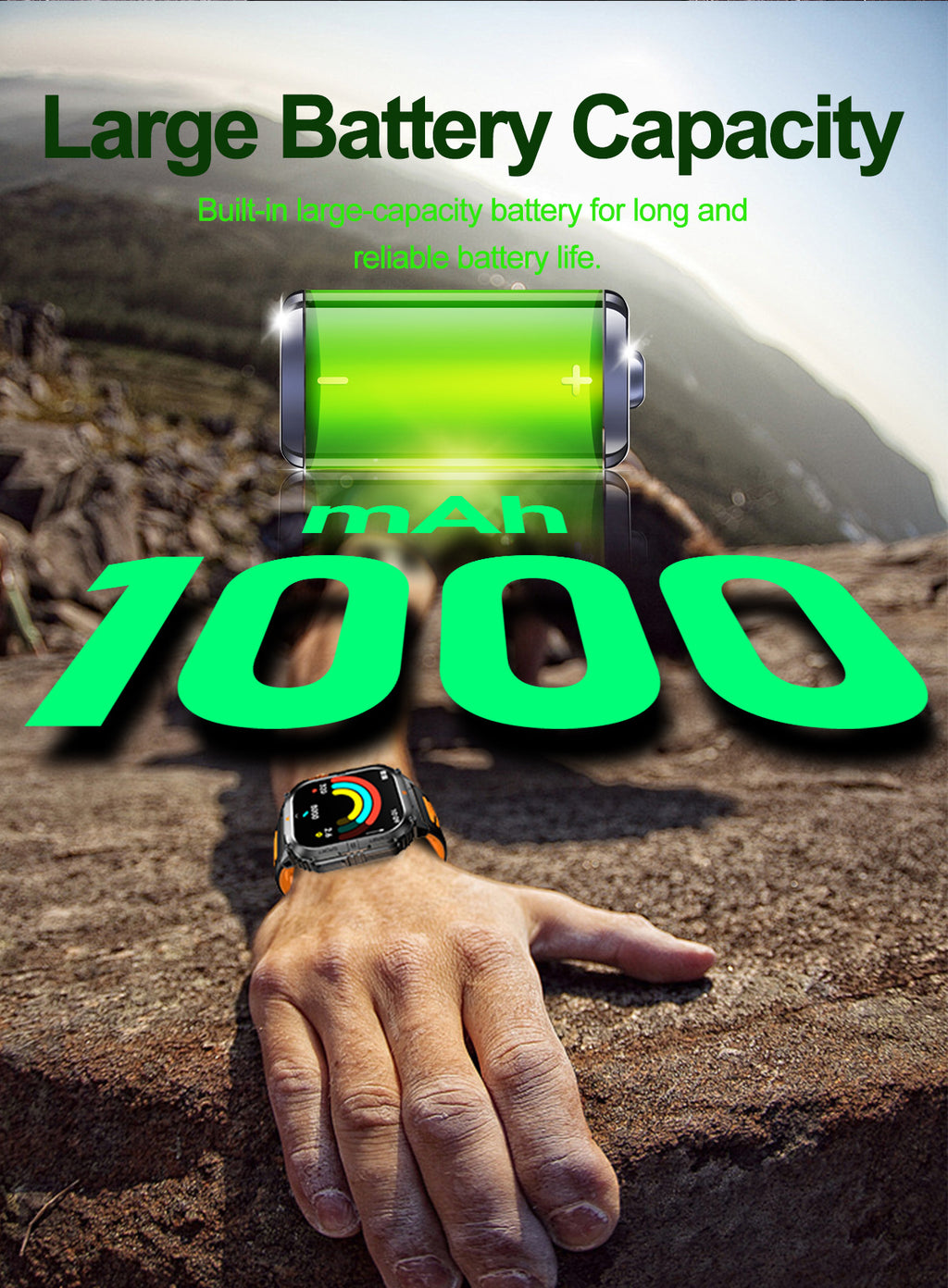 YK12Smart Watch Bluetooth Call True Heart Rate Step Count Sleep Monitoring Deep Waterproof Large Battery Sports Three-Proof