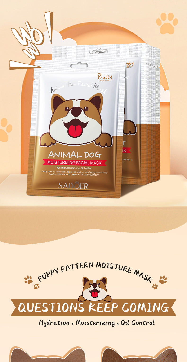Animal Pattern Mask25g SADOER Hydrating and Moisturizing Skin Care Tablets for  Wholesale