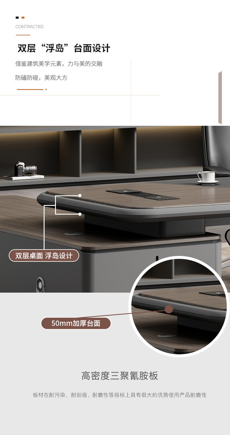 Painted Office Desk Executive Desk President Leader Chairman Boss Desk Office Manager Desk Office Desk and Chair Set