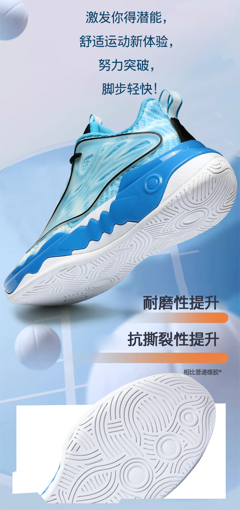 Luminous New Non-Slip Wear-Resistant Fashionable Sports Basketball Shoes Trendy Street Practical Sneakers Student Training Sports Shoes