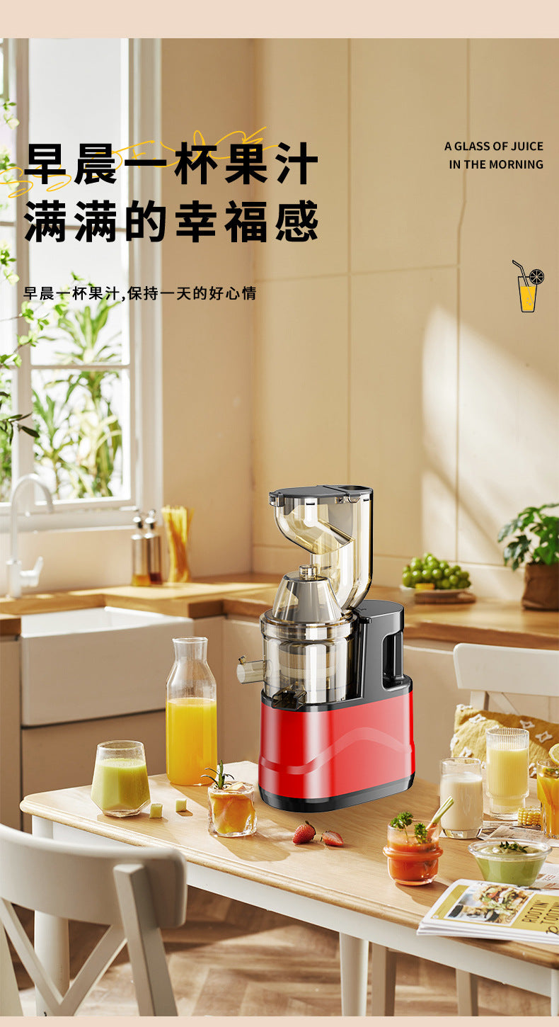 Juicer for Home Use, Pulp and Juice Separation, Multi-Functional Fruit and Vegetable Juice Maker, Slow Juicer for Soy Milk, Large Capacity