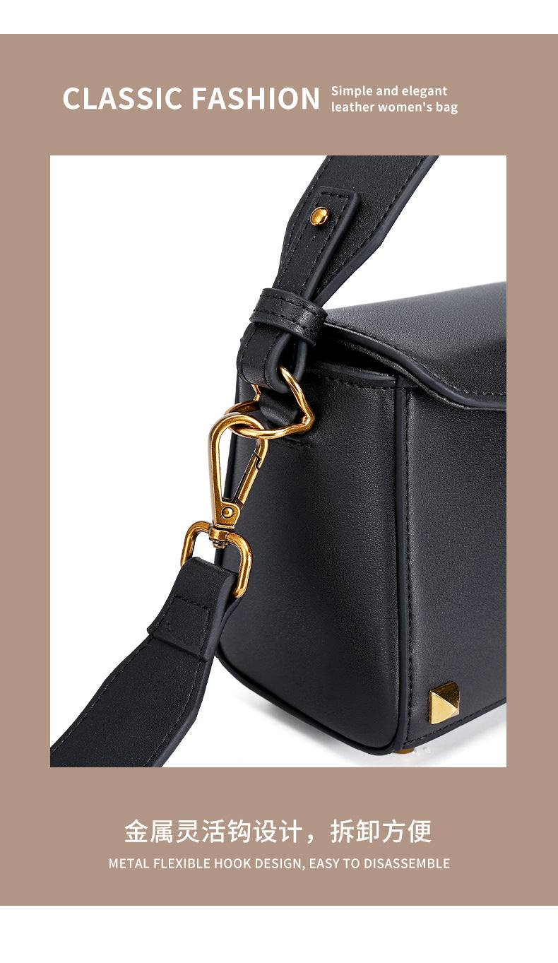 High-Quality Fashion Women's Bag Single Shoulder Bag Versatile Niche Crossbody Bag European and American Light Luxury Handbag Birthday Gift