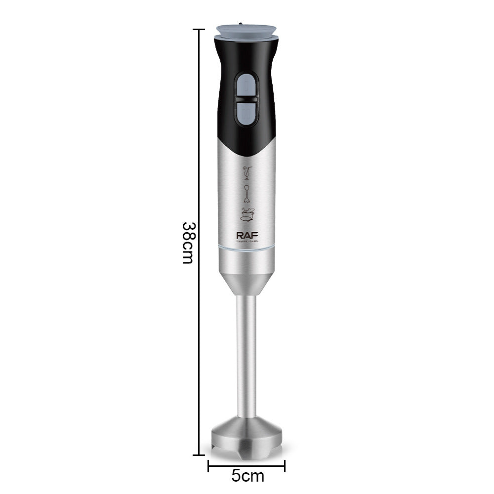 RAF European Standard Household Handheld Mixer Electric Stainless Steel Cooking Stick Baby Food Blender R.281