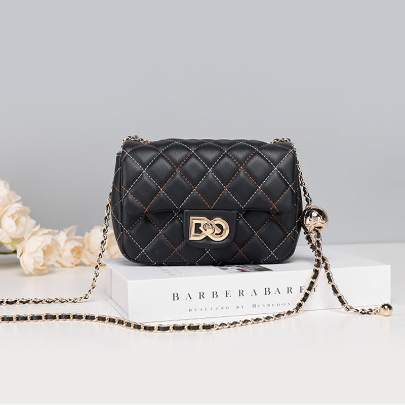 Original Design Quilted Chain Crossbody Bag for Women, Elegant Chanel Style Single Shoulder Bag, Versatile Crossbody Luxury Women's Bag