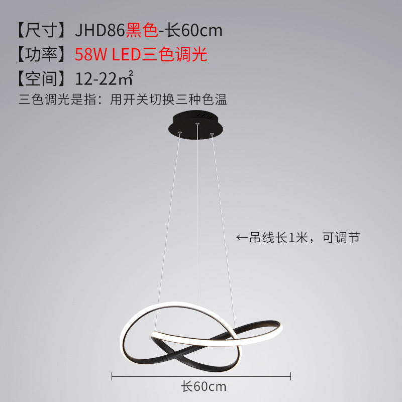 Bedroom Chandelier Internet Celebrity Bar Counter2025Modern Minimalist Dining Room Chandelier New Zhongshan Lighting for Dining Table