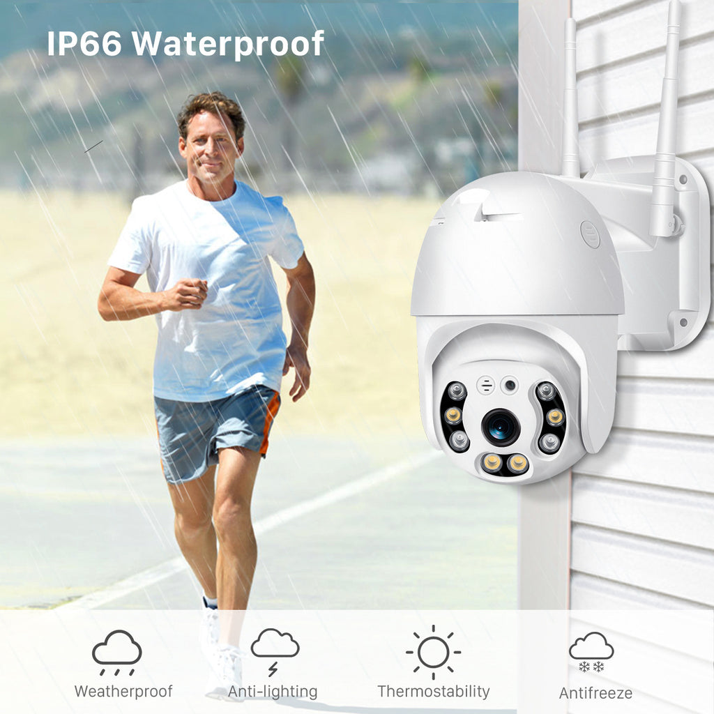A6Outdoor Wireless Surveillance Camera WiFi Network PTZ Surveillance Camera High Definition Outdoor Waterproof Dome Camera