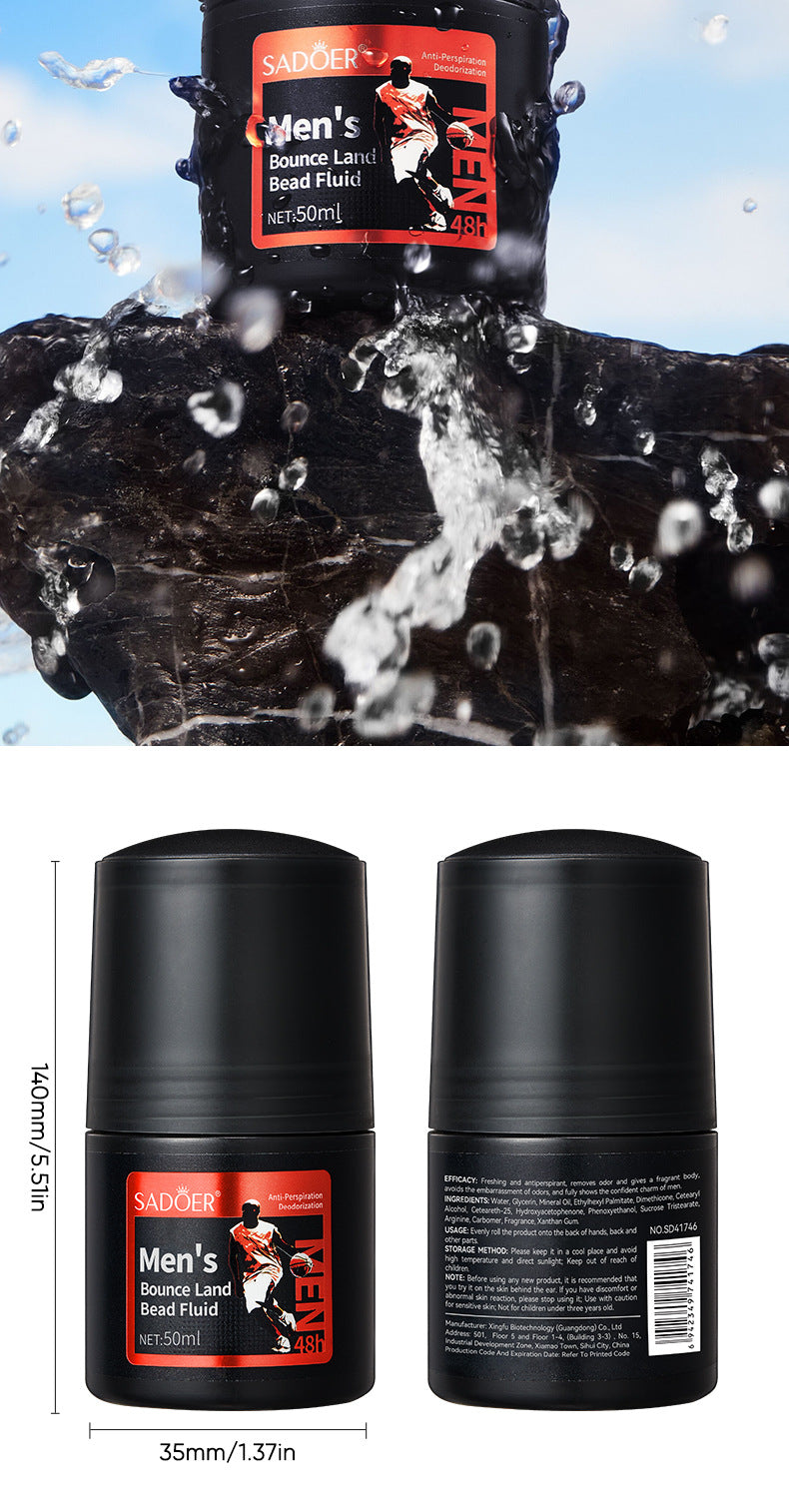 Men's Antiperspirant SADOER Antiperspirant Dry Portable Fragrance Roll-On Deodorant  Wholesale
