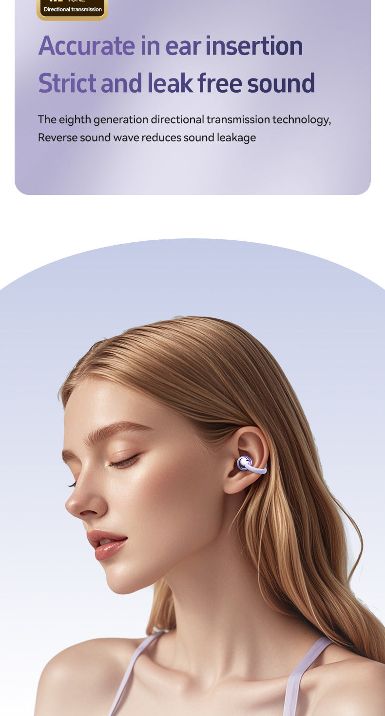 Popular M108Bone Conduction Ear Clip Bluetooth Headset Ultra-Long Battery Life Noise Reduction True Wireless Bluetooth Headset