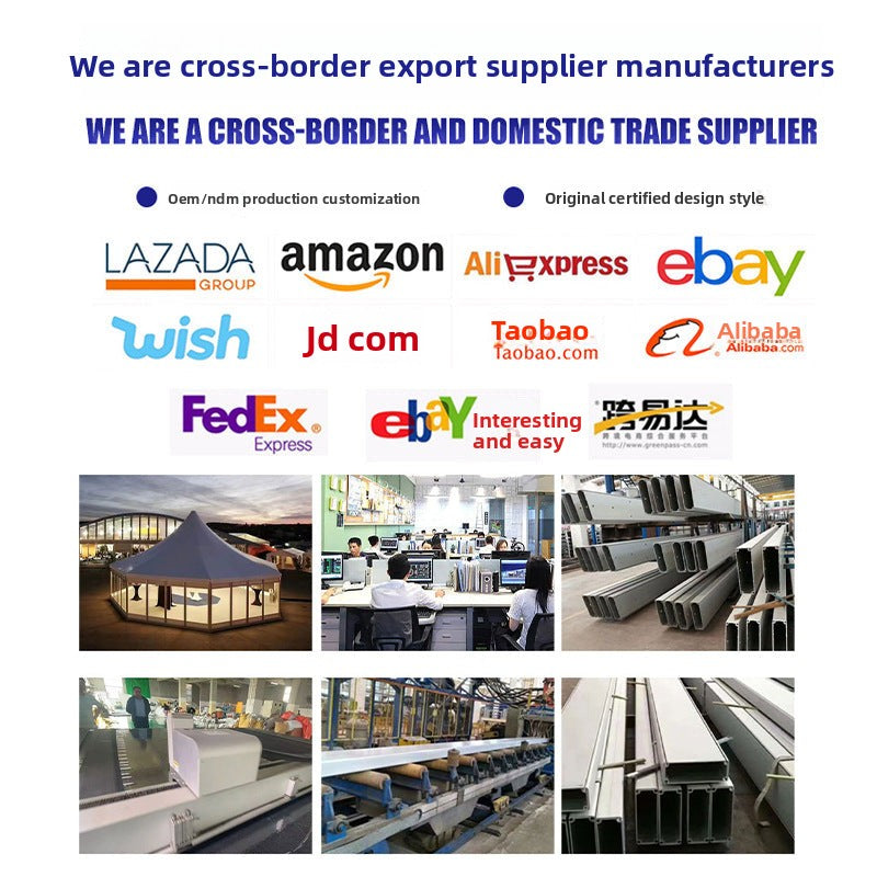 Outdoor Garden Aluminum Alloy Pointed Top Tent European Style Aluminum Pole Tent Car Show Wedding Exhibition Banquet Tent Four Corner Canopy