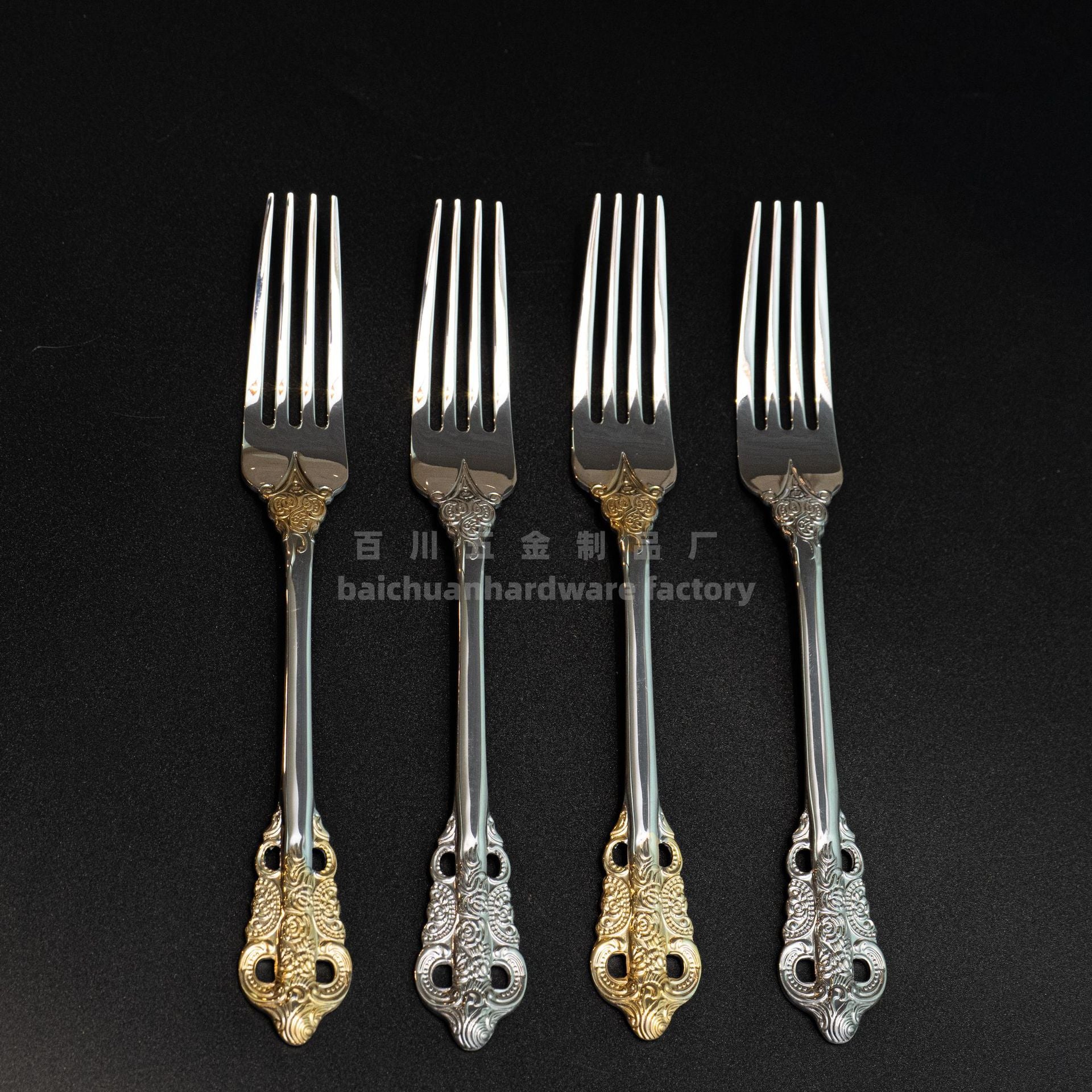 Court316Stainless Steel Tableware Cake Fruit Fork Home Hotel Dessert Fork Western Food Gift Wholesale