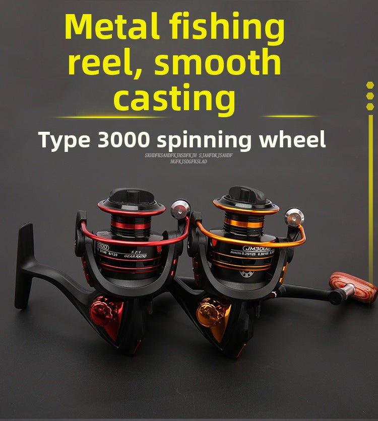 Manufacturer In-Stock Spinning Wheel Metal Fishing Reel Lure Fishing Reel Sea Rod Long Casting Fishing Line Reel Stainless Steel Sea Rod Spinning Wheel