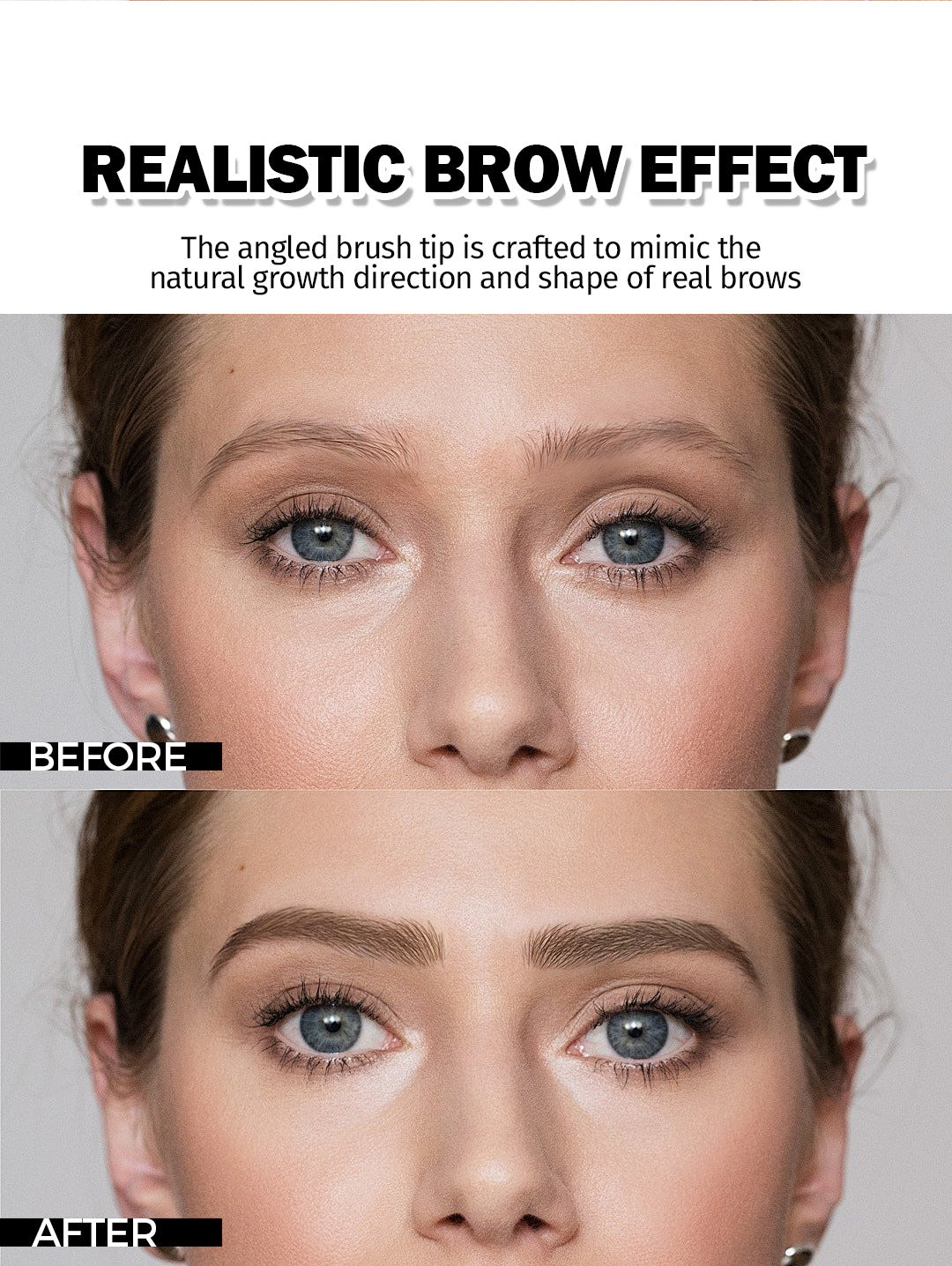 Hot-Selling Eyebrow Dye Cream Upgraded Version Press-Type Fine Brush Head Eyebrow Cream Waterproof Smudge-Proof Wild Eyebrow Pencil