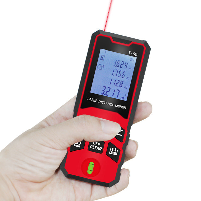 Handheld Laser Distance Meter Infrared Measuring Ruler Electronic Ruler High Precision Room Measuring Instrument Distance Measuring Device T