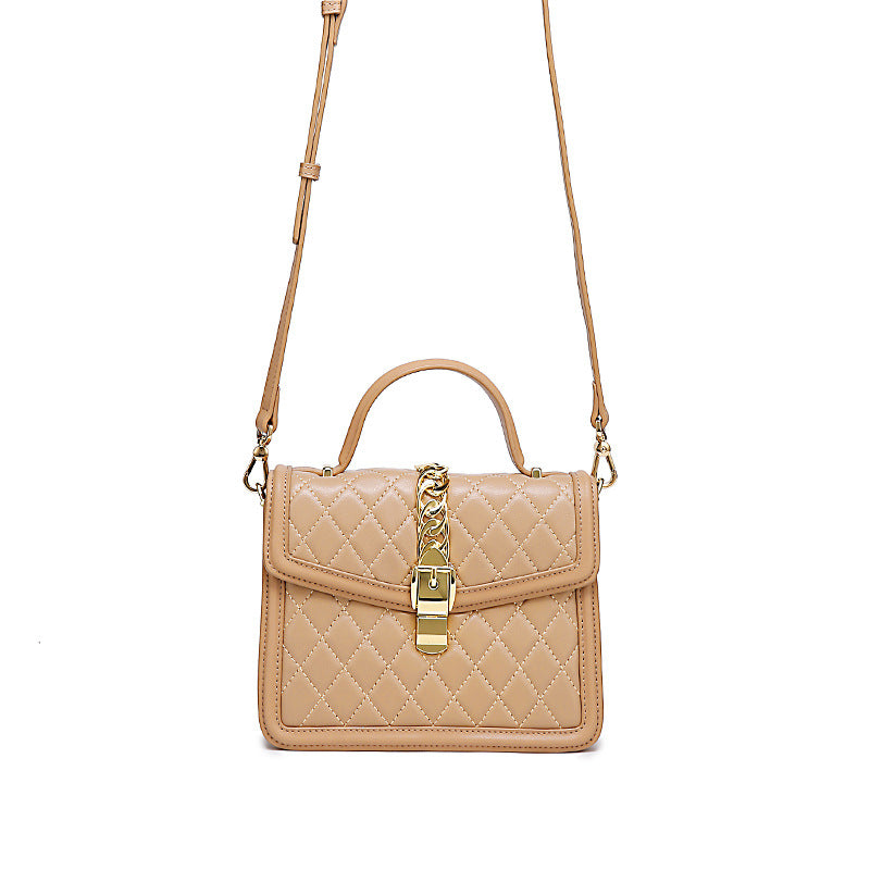 New Women's Bag Trendy Fashion Retro Quilted Small Square Bag Personality Stylish Simple Crossbody Women's Bag Handbag