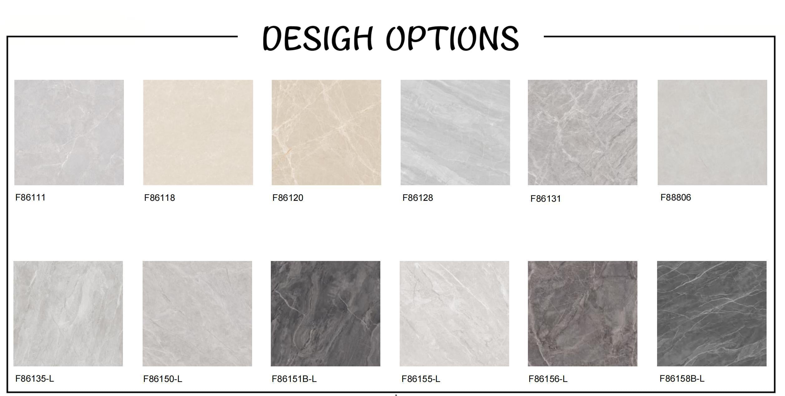 Custom 800x800 Luxury Marble Look Glazed Tile Design Carreaux De Maison Sol Non-slip Wear Resistant Matte Textured Tile