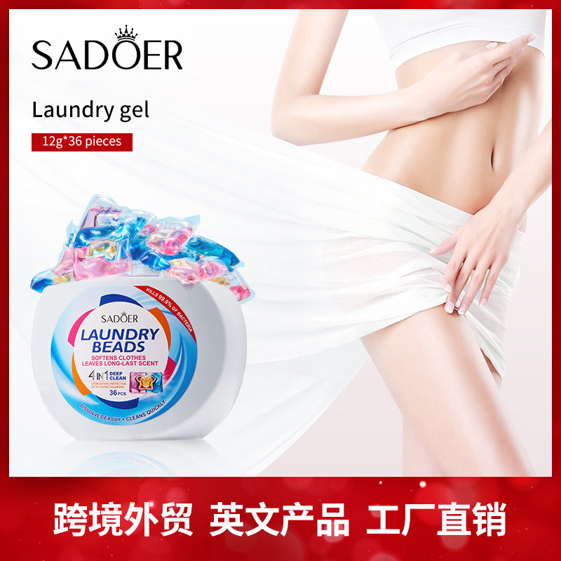 Laundry Pods SADOER Deep Cleaning Clothes Clean Laundry Detergent  Foreign Trade Wholesale