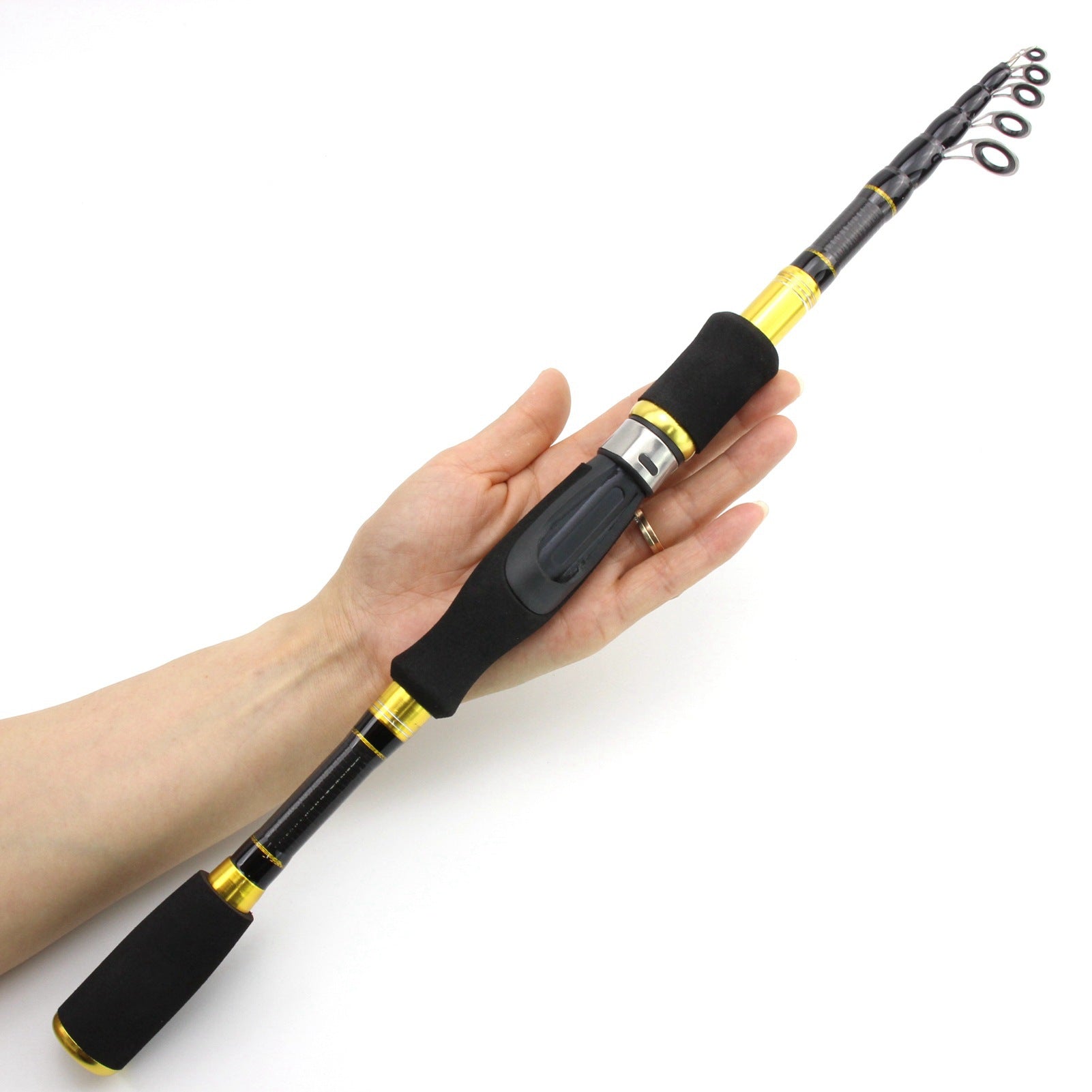 1.8Miluya Rod Set Ultra Short Telescopic Fishing Rod Spinning Reel Combo Amazon FBA Overseas Warehouse Fishing Gear