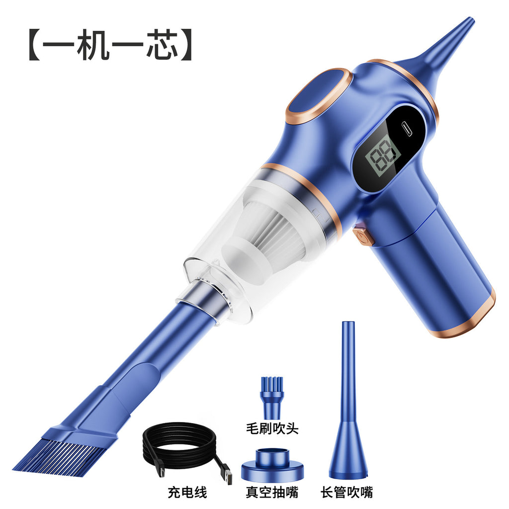 Home Use Small Rechargeable High-Power Car Handheld Vacuum Cleaner, Dual-Use Suction and Blowing, Strong Suction Wireless Car Vacuum Cleaner