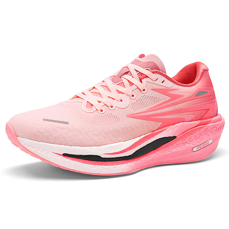Fashion Four Seasons New Popcorn Carbon Plate Breathable Couple Running Shoes Comfortable Unisex Sports Shoes