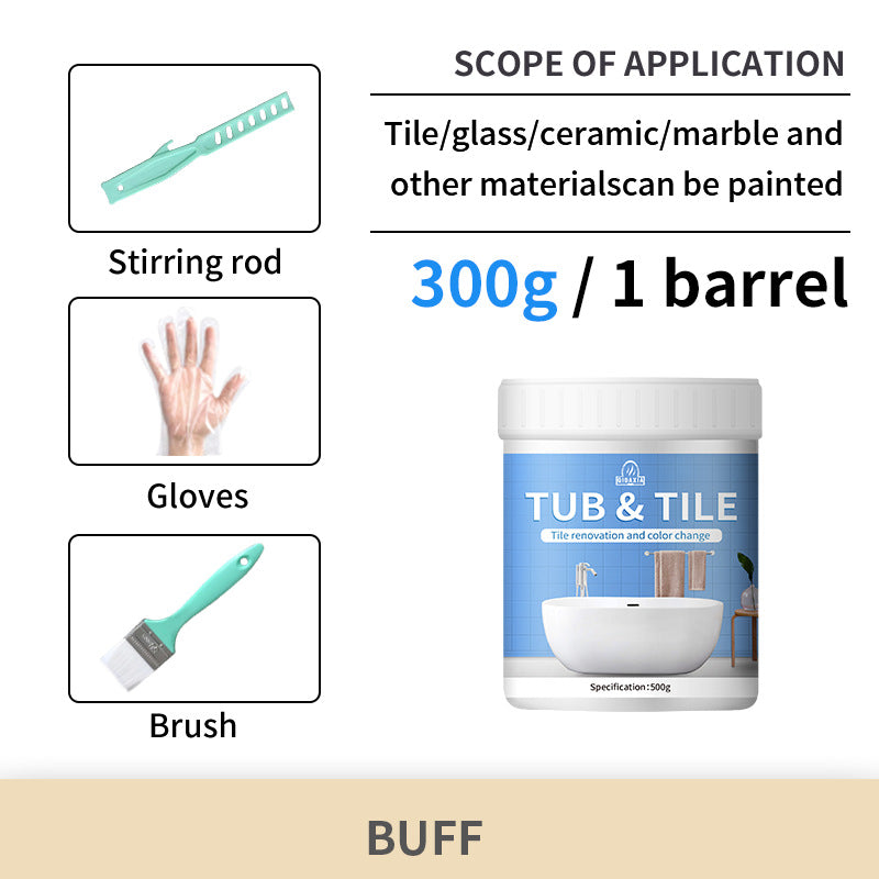 Tile Color Changing Paint Glass Ceramic Renovation Bathroom Water-Based Paint Indoor Tile Paint