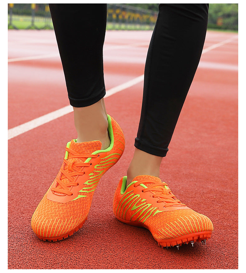 New Professional Track and Field Shoes for Men and Women, Students, Teenagers, Running, Standing Long Jump, Hurdles, High Jump, Spikes, Physical Education Shoes