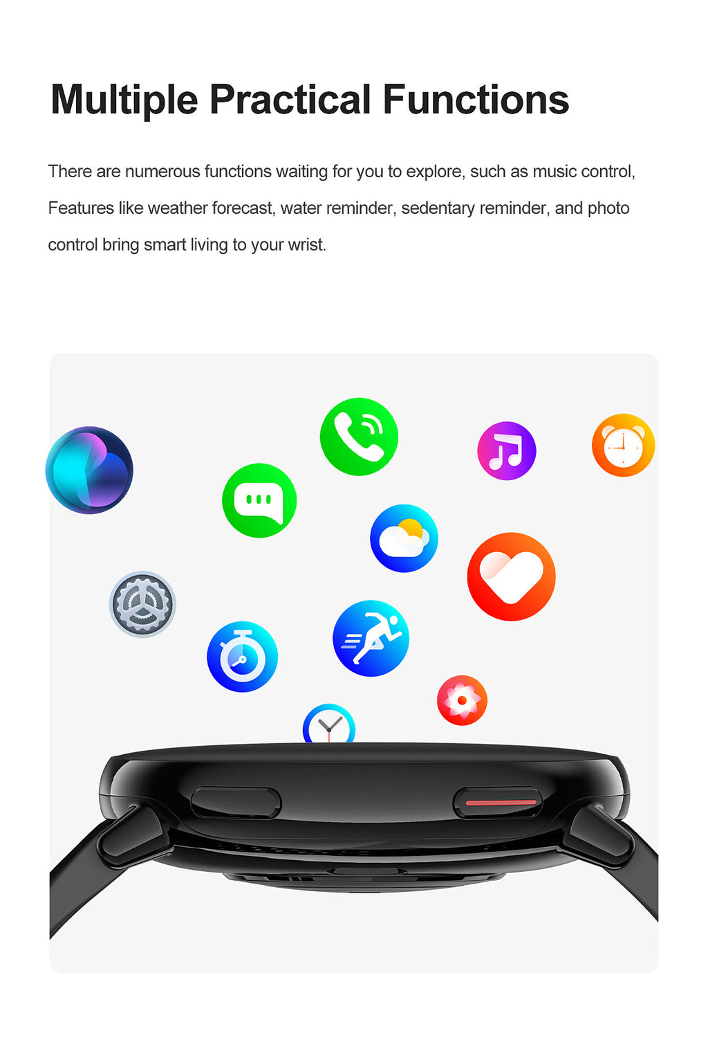 HD21Smart Watch Bluetooth Call Heart Rate Pedometer Sleep Monitoring Deep Waterproof GPS Beidou Positioning Track
