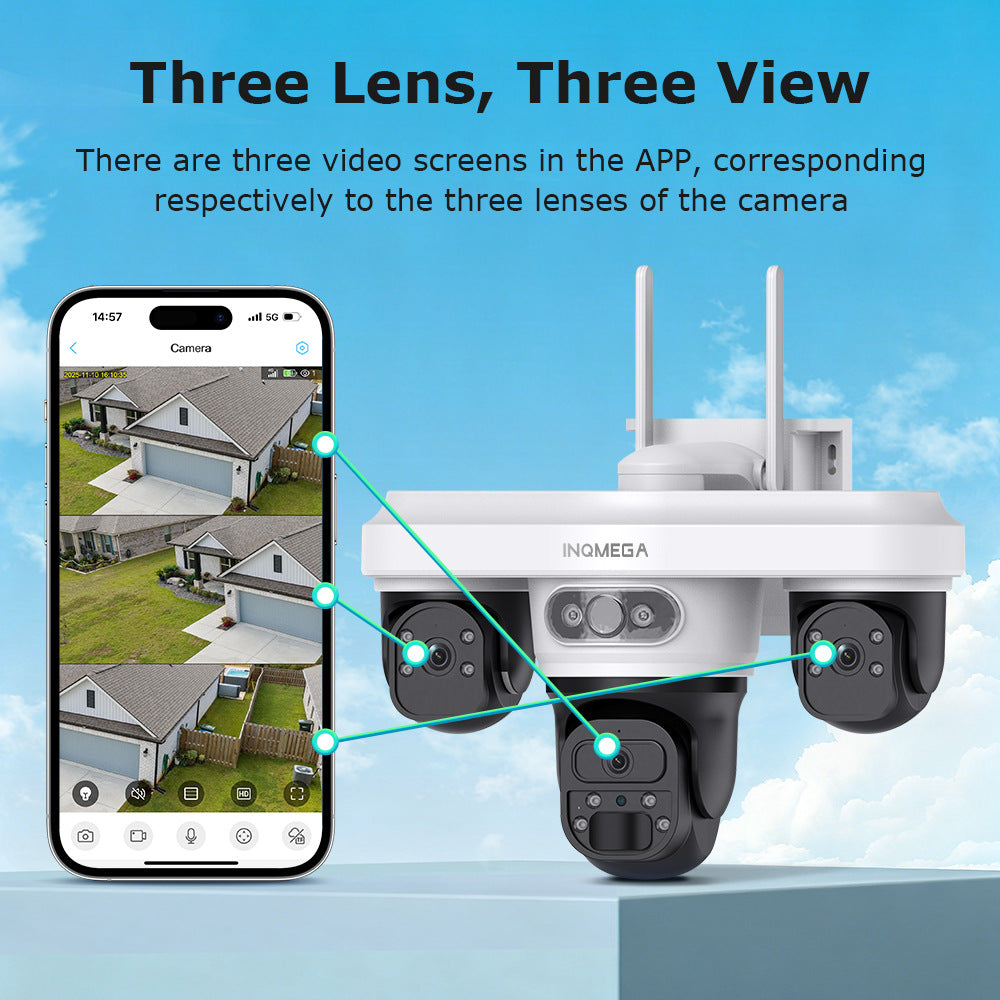 New Product AOV Solar Camera Trinocular Solar Camera9MP High Definition Full Color AOV Camera