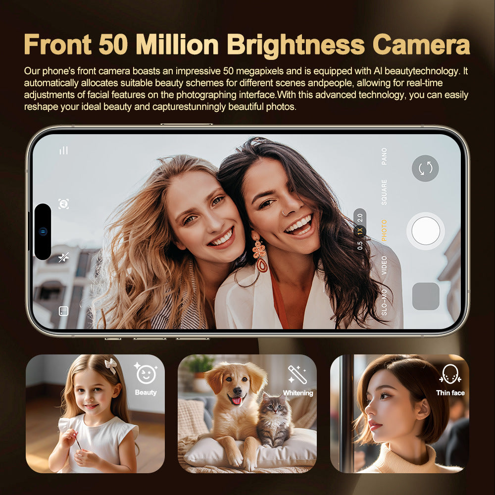 2025i16 ProMax Original Android Smartphone16+1T Shopee E-commerce