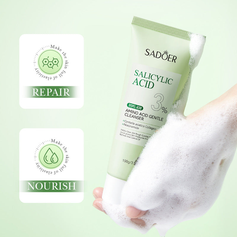 Salicylic Acid Skincare Series SADOER Anti-acne Amino Acid Moisturizing and Hydrating Skin Care Products  Foreign Trade Approval
