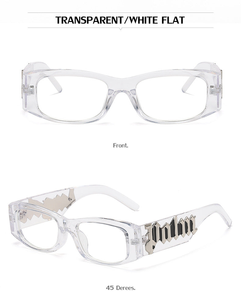 European and American Style Small Frame Sunglasses for Women Wholesale Fashion Wide Leg Sun Protection Sunglasses for Men UV Protection