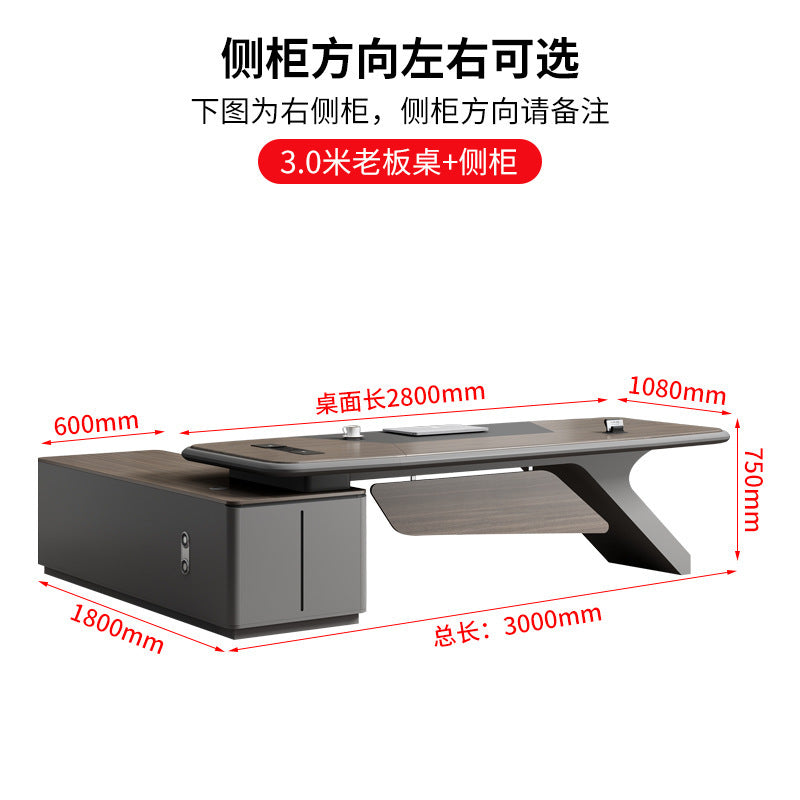 Painted Office Desk Executive Desk President Leader Chairman Boss Desk Office Manager Desk Office Desk and Chair Set