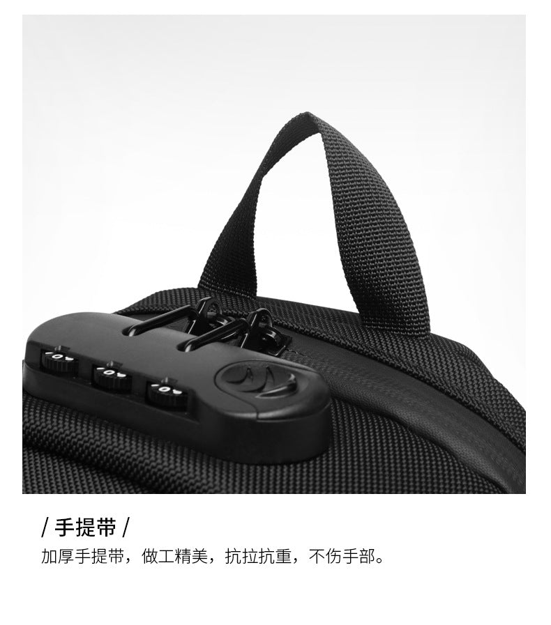 OZUKO Hard Shell Chest Bag Men's Crossbody Bag Anti-Theft Waterproof Cycling Outdoor Multi-Functional Sports Shoulder Bag