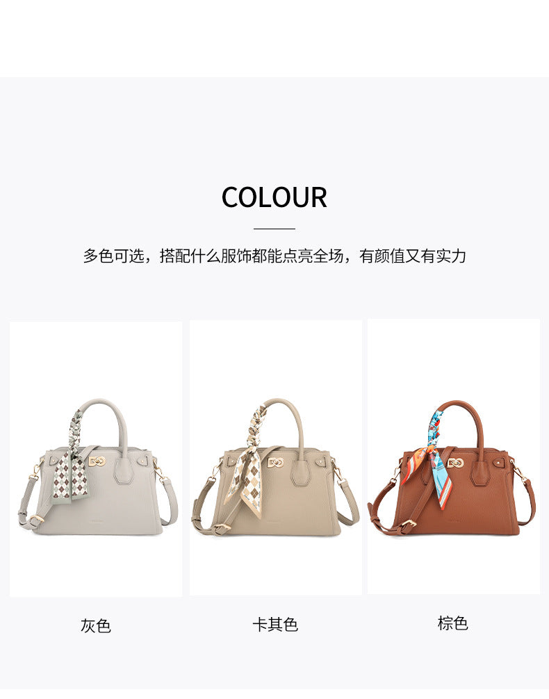 Elegant Handbag for Women Mother's Day Gift Birthday Light Luxury Versatile New Trendy Middle-aged Ladies Mom Bag Commuting