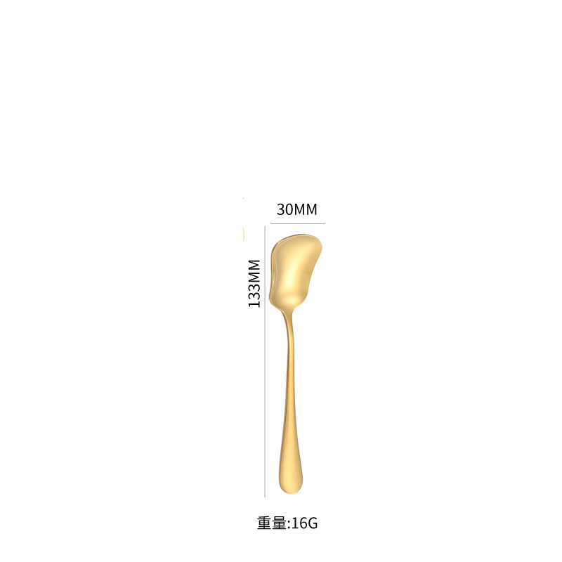 1010Stainless Steel Public Tableware Salad Dessert Spoon Fork Hotel Restaurant Self-service Spoon Fork Set
