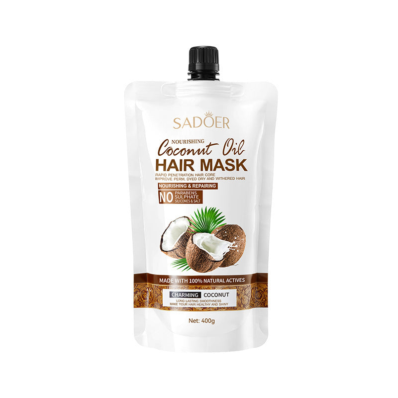 Coconut Oil Nourishing Hair Mask SADOER Smooth, Soft, and Voluminous Hair Conditioner for  Wholesale
