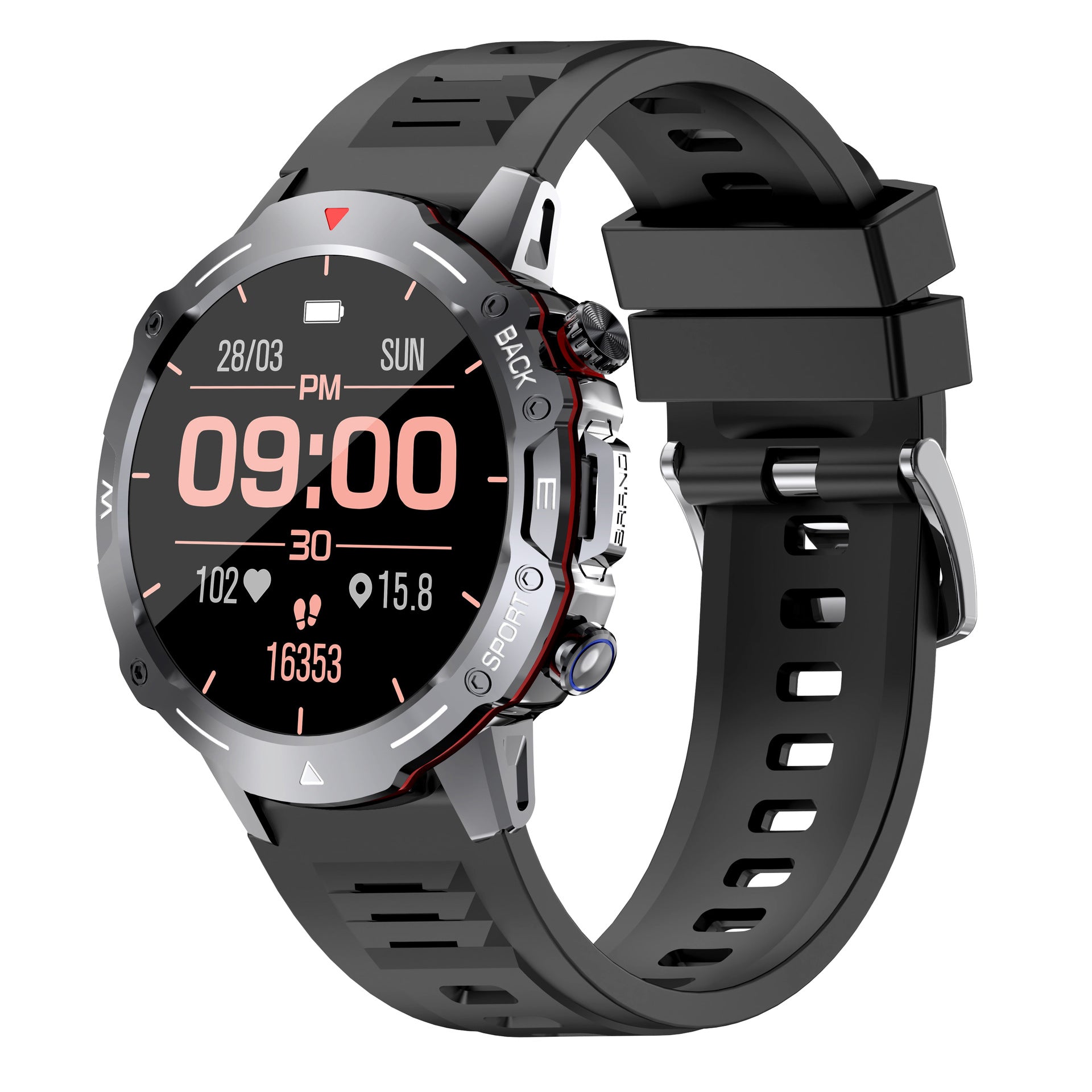 G102Smart Watch1.39inch Bluetooth Call Heart Rate Pedometer Sleep Monitoring Message Reminder Sports Waterproof Shockproof Dustproof
