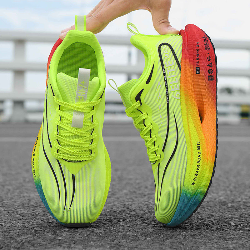 New model Feidian6pro Popcorn Carbon Plate Professional Racing Running Shoes Comfortable Breathable Unisex Sports Shoes