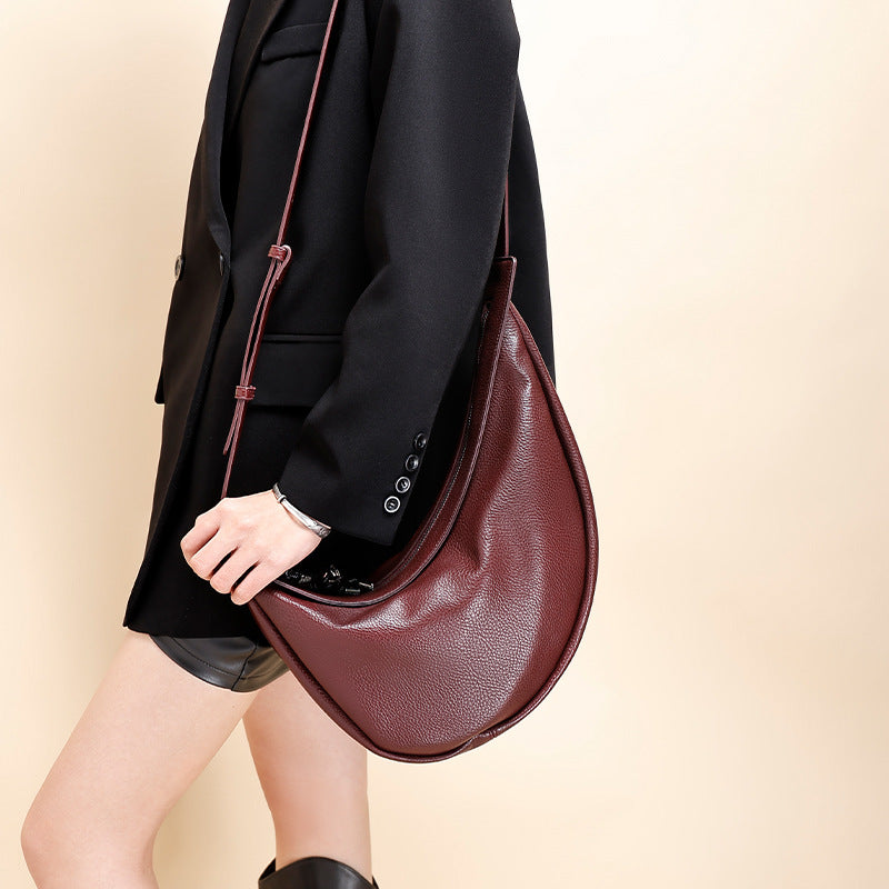 New Fashion Women's Dumpling Bag, Unique Design Casual Women's Chest Bag, Trendy Versatile Single Shoulder Crossbody Underarm Bag