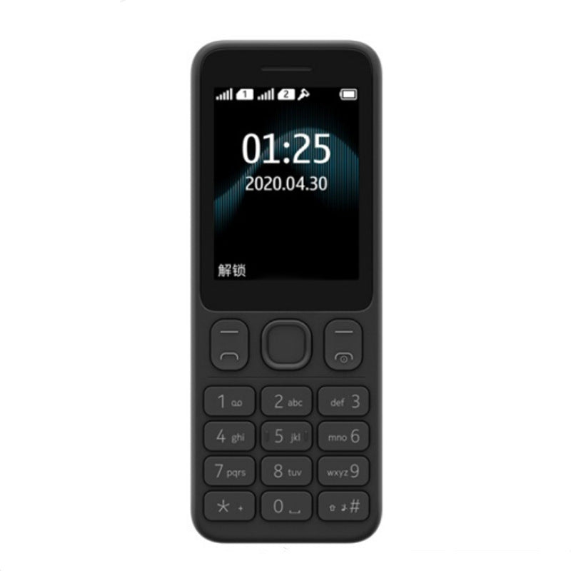 125Straight button elderly phone quad-band non-smartphone GSM Dual Card2G Elderly Student Device