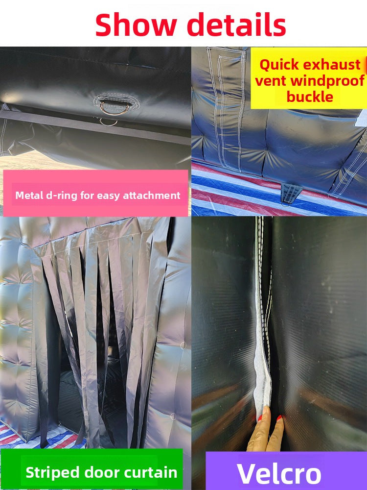 Internet Celebrity Inflatable Tent Large Outdoor Wedding Exhibition Mobile Banquet Tent Emergency Rescue Anti-epidemic Insulation Double Layer