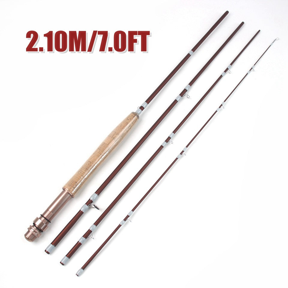 Fly Rod5/6#Fly fishing rod carbon ultra-light4Jie Xixiu Fishing Rod European and American Popular Fishing Gear Manufacturer Wholesale