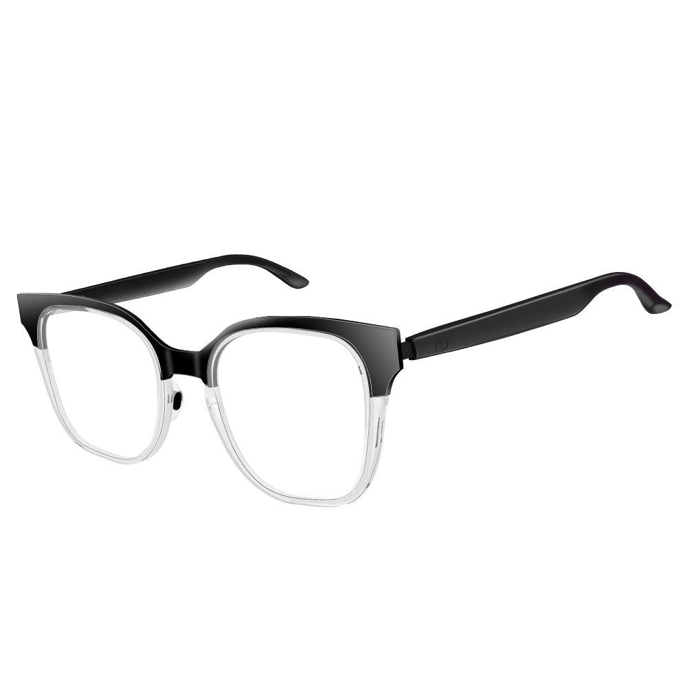 Large Frame Anti-Blue Light Non-Prescription Glasses for Women ins Fashionable Simple Frame European and American Style Personality Color Changing Trendy Bluetooth Glasses