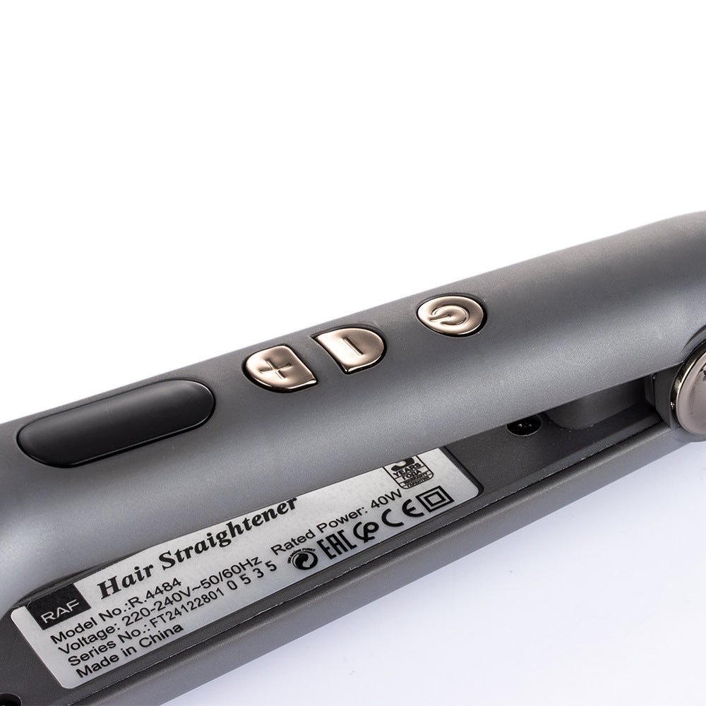 RAF EU Standard Hair Straightener Negative Ion Hair Straightener Root Straightening Iron Hair Straightening Curling Iron Home Use Volumizing