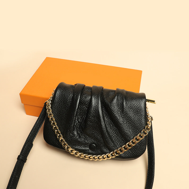 High-Quality Textured Wrinkled Cloud Bag for Women, New Fashionable Versatile Women's Bag, Daily Crossbody Bag, Stylish Single Shoulder Underarm Bag